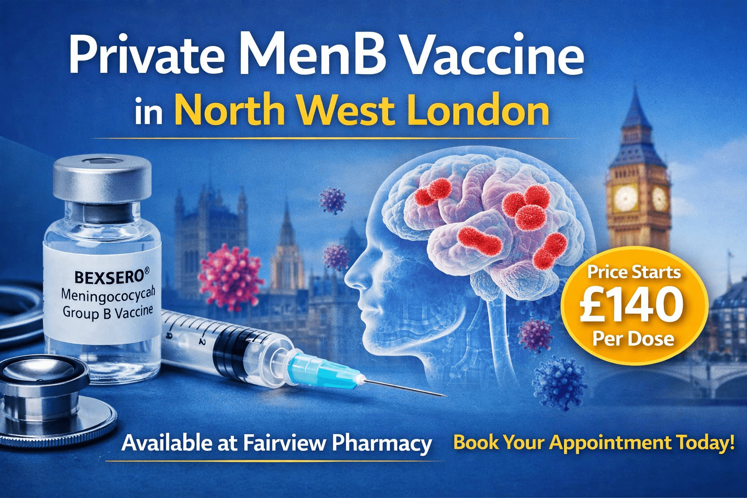 Private MenB Vaccine in Harrow North West London