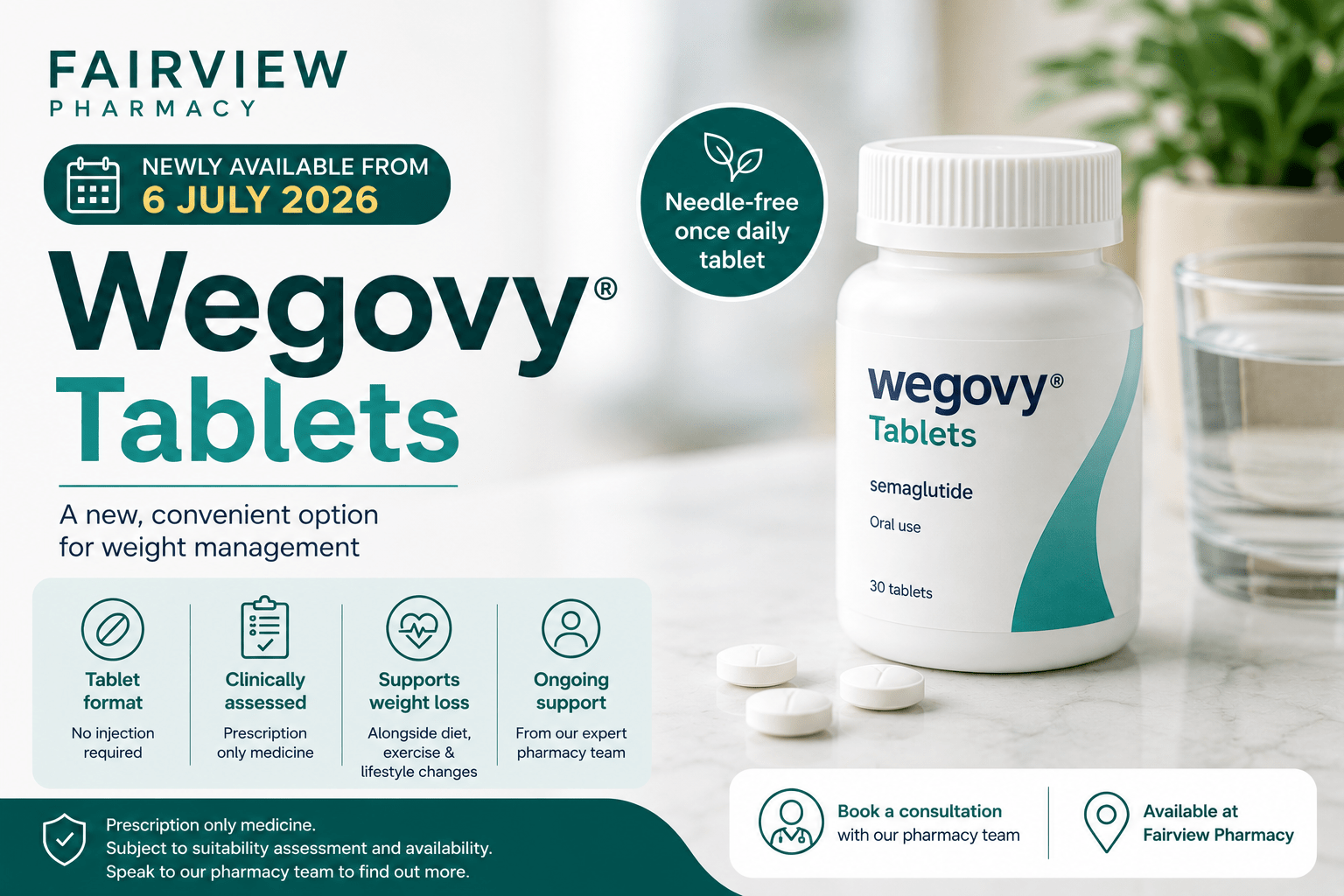 Wegovy Tablets Now Available